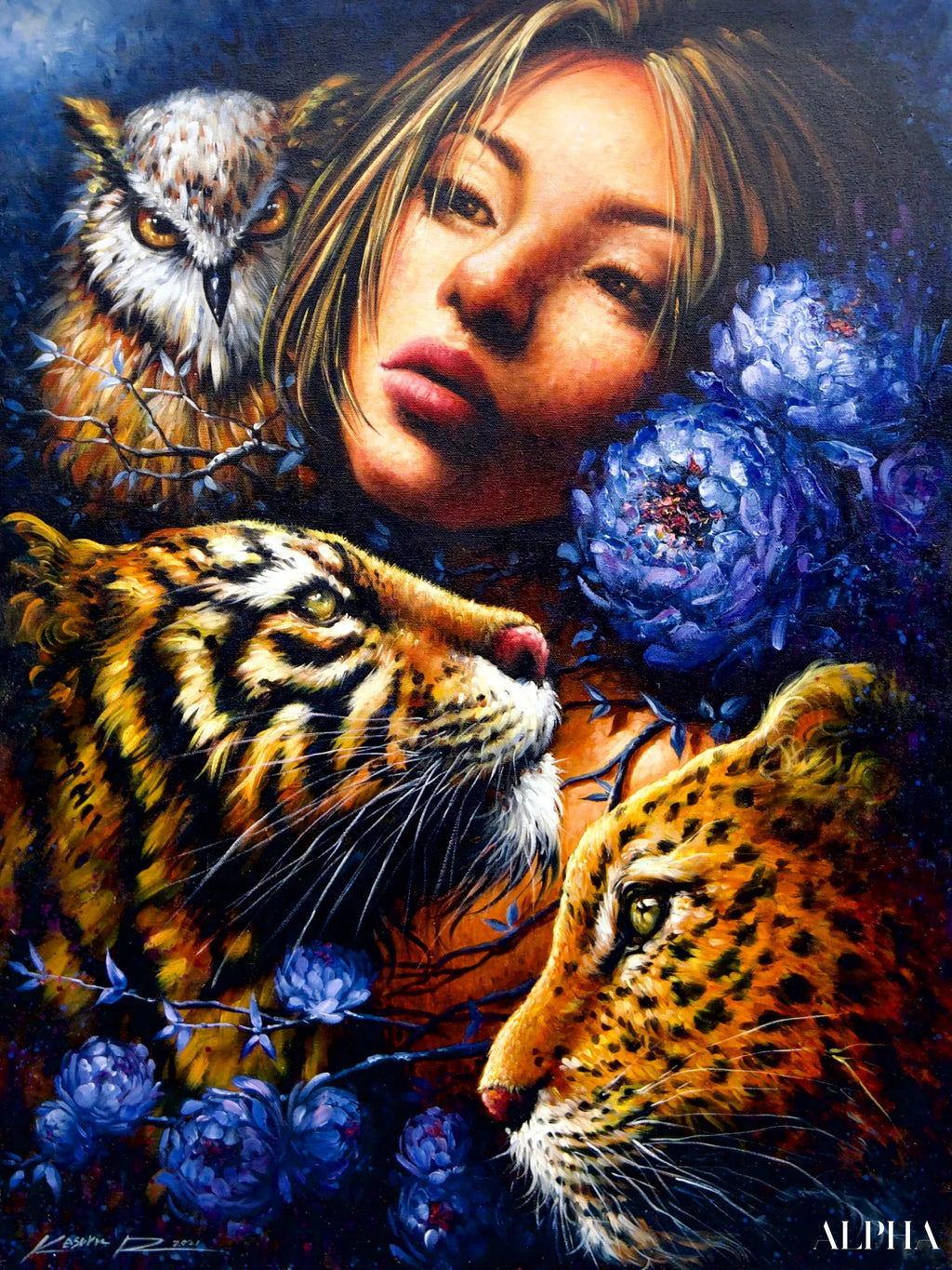 The Guardian of the Forest - Kesorn | 60 x 80 cm Reproductions de tableaux à la peinture à l’huile