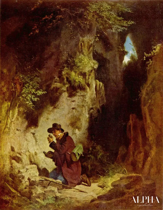 Le géologue, 1860 - Carl Spitzweg - Reproductions de tableaux et peintures haut de gamme