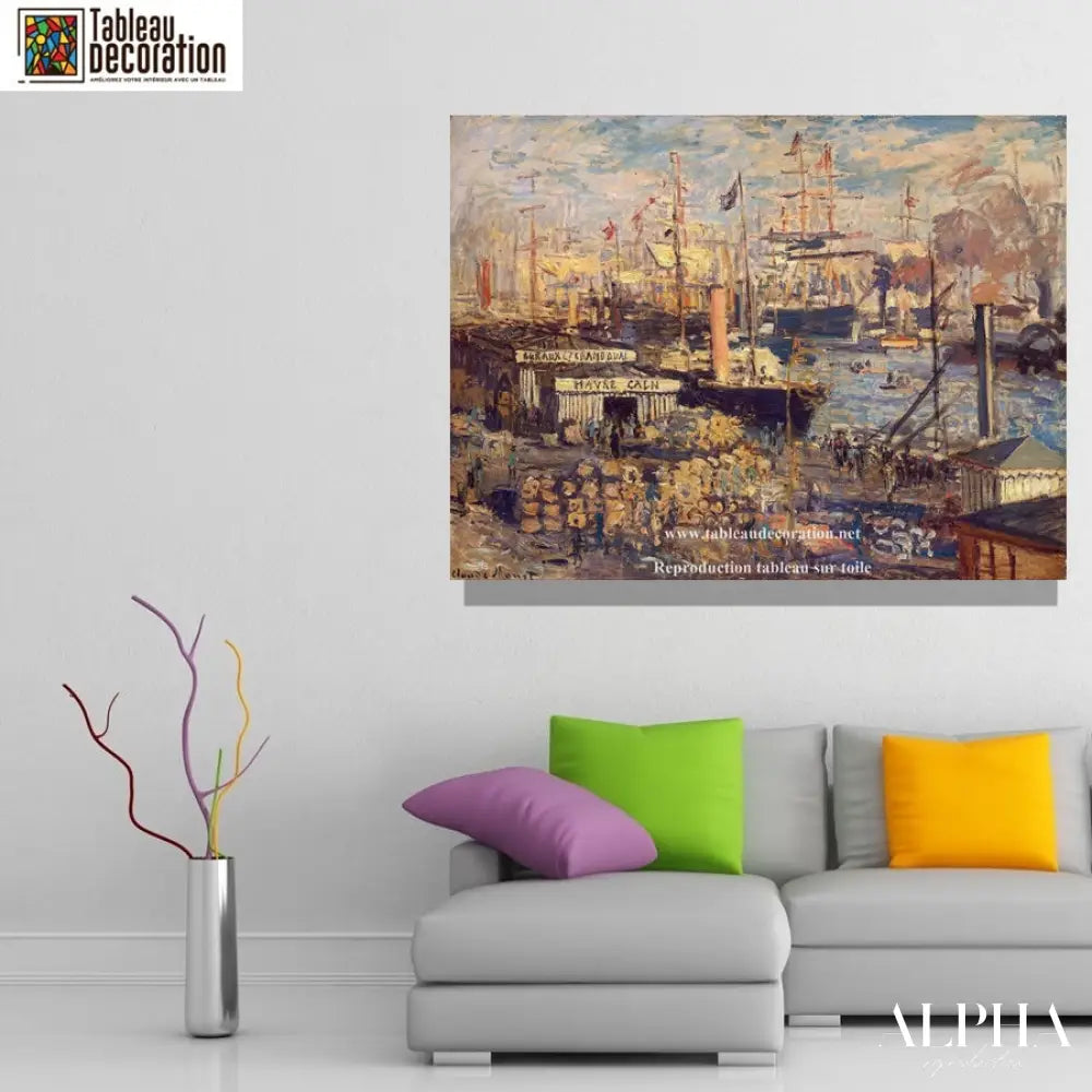 Le Grand Quai au Havre - Tableau Monet - Reproductions de tableaux et peintures haut de gamme