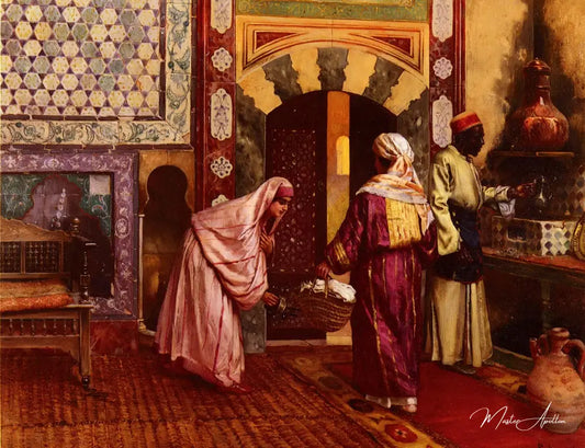 Le hammam - Rudolf Ernst - Reproductions de tableaux et peintures haut de gamme