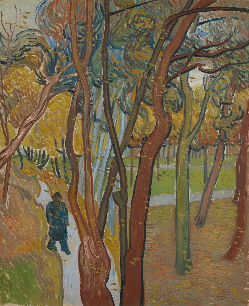 הגן של בית החולים סן-פול («נפילת העלים») - Vincent van Gogh