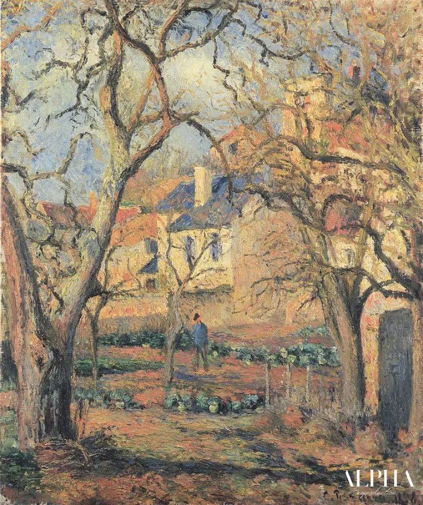 Le Jardin potager à L’Hermitage - Camille Pissarro - Reproductions de tableaux et peintures haut de gamme