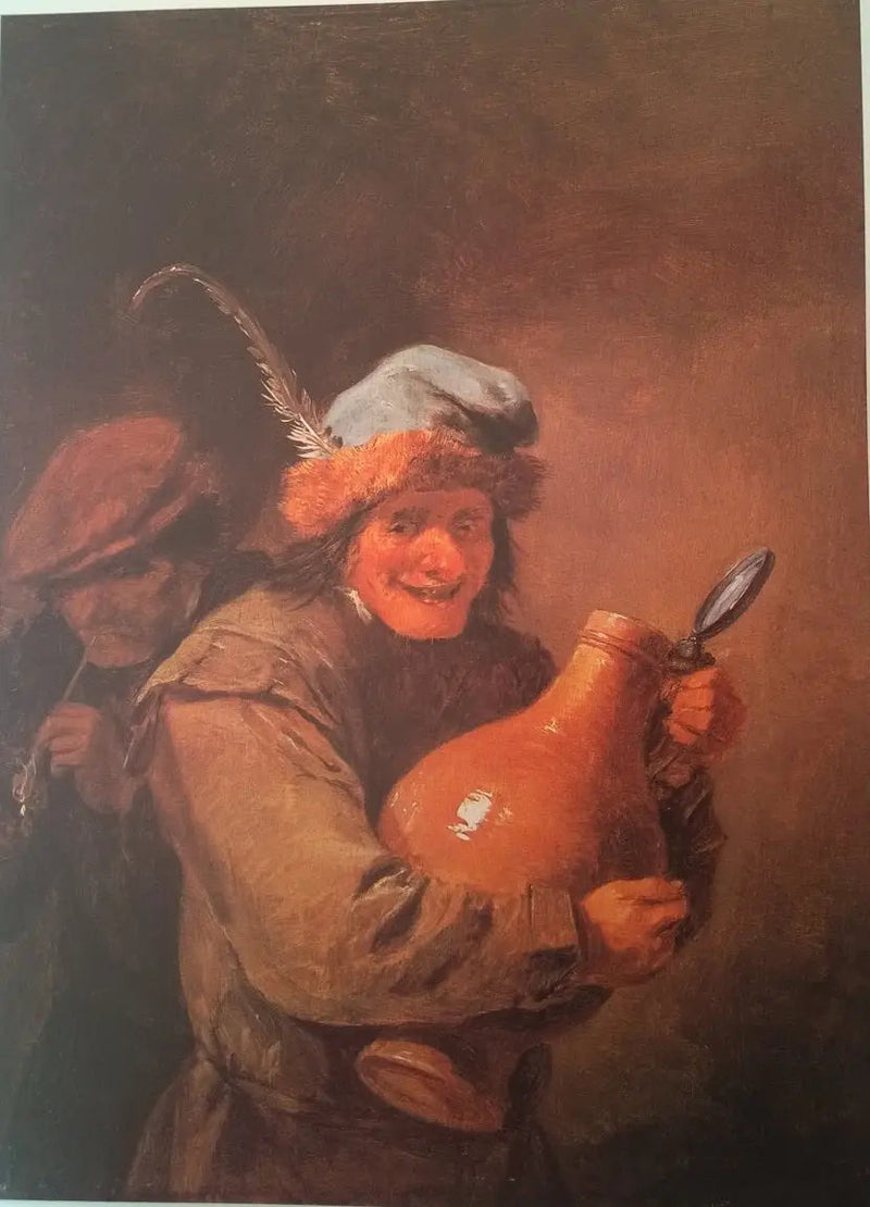 הַמַּשְׁתַּהֵל הַשָּׂמֵחַ עם חֲבִיבָה גְּדוֹלָה - דָּוִד טֶנִיר הַצָּעִיר