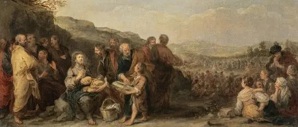 Le miracle des pains et des poissons - Bartolomé Esteban Murillo - Alpha Reproduction