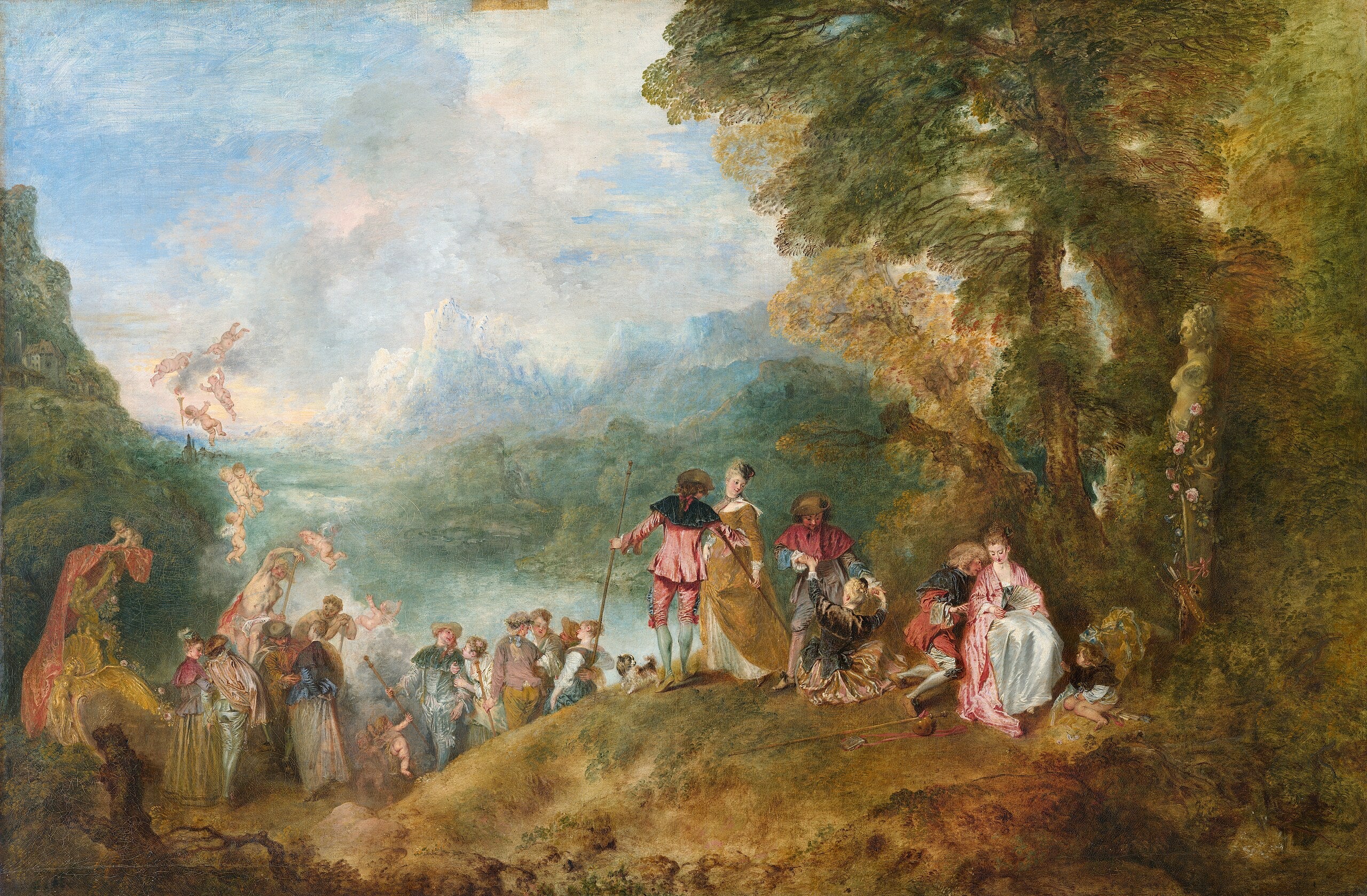 Le Pèlerinage à l’île de Cythère - Antoine Watteau - Alpha Reproduction