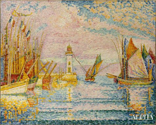 Le phare, Groix - Paul Signac - Reproductions de tableaux et peintures haut de gamme