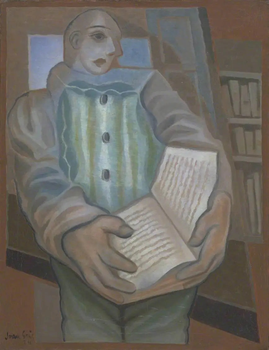 Le Pierrot au livre - Juan Gris - Alpha Reproduction