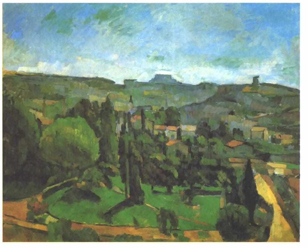 Le Pilon du Roi, vue de Bellevue - Paul Cézanne image 1 tableau peint à l’huile sur toile