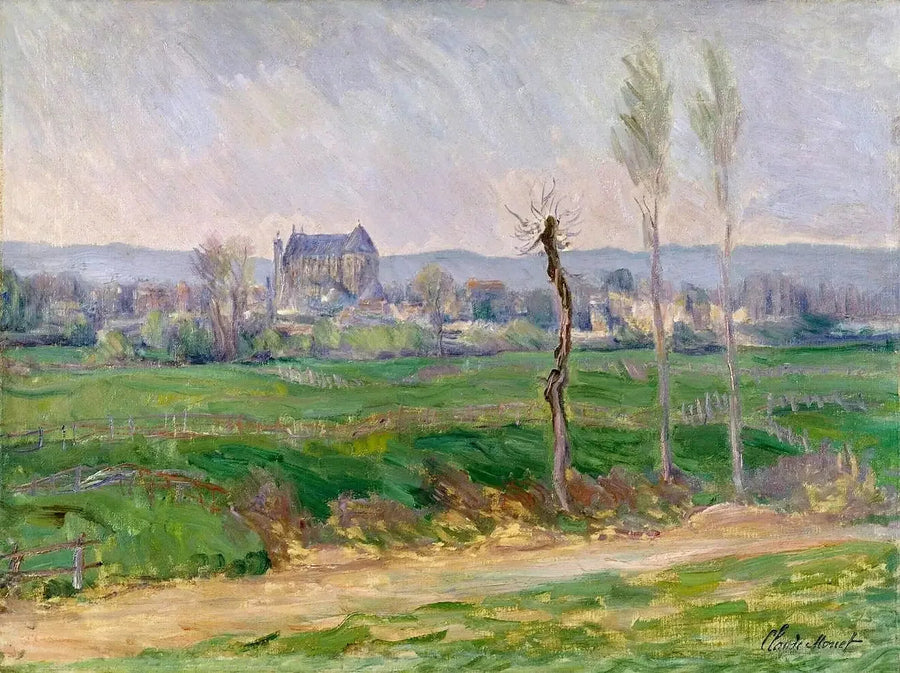 Le point de vue de Vernon - Claude Monet image 1 reproduction de peinture à l’huile