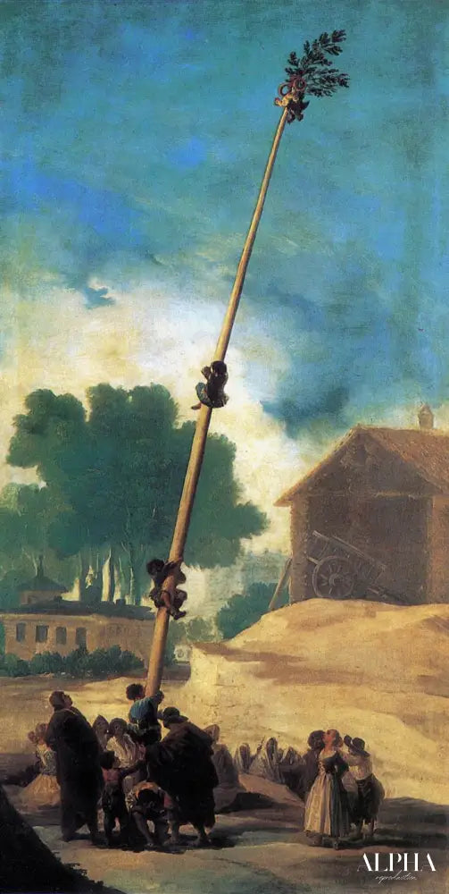 Le pôle gras - Francisco de Goya - Reproductions de tableaux et peintures haut de gamme