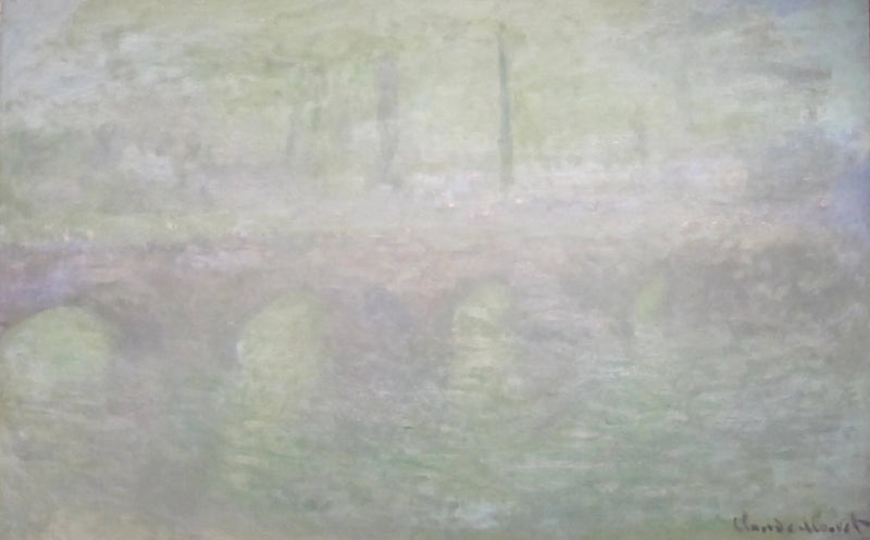 גשר ווטרלו, בלונדון, בשקיעה - קלוד מונה