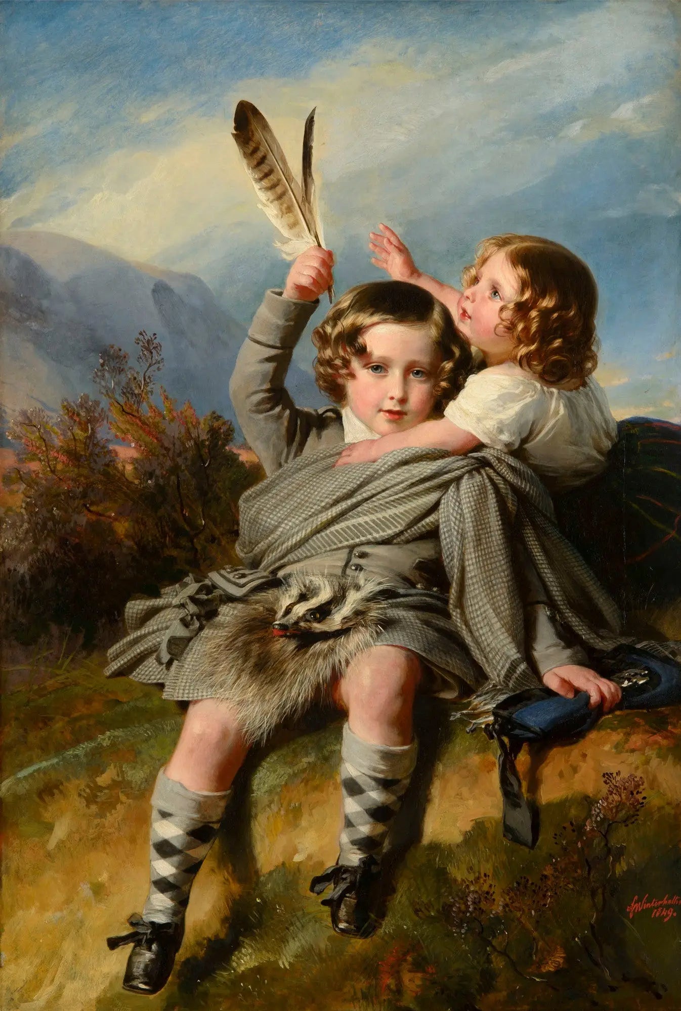 Le prince Alfred et la princesse Helena - Franz Xaver Winterhalter - Alpha Reproduction