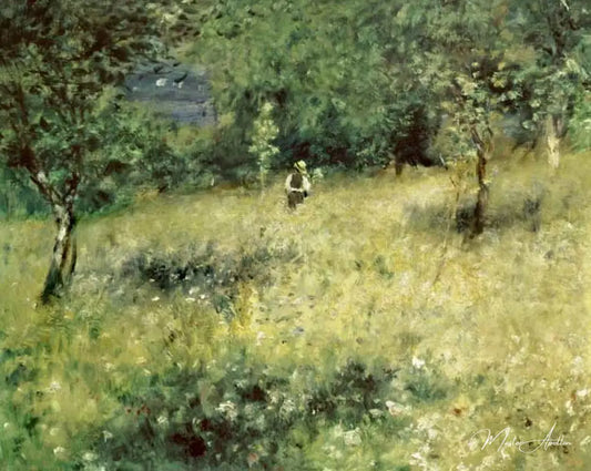 Le printemps à Chatou - Pierre-Auguste Renoir - Reproductions de tableaux et peintures haut de gamme