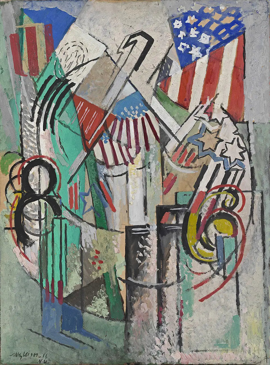 Le prix de la coupe Astor (Les Drapeaux) - Albert Gleizes - Alpha Reproduction