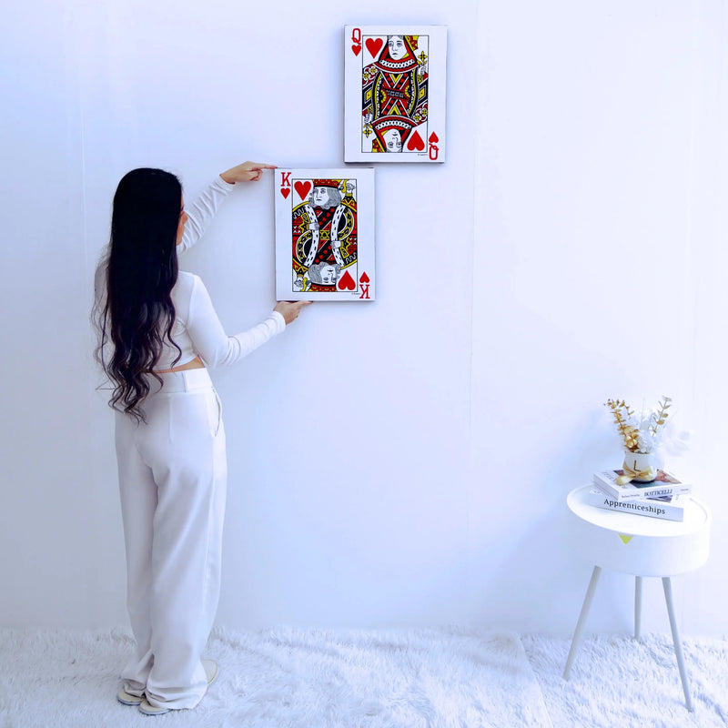 המלך והמלכה של הלבבות | 30 x 40 ס