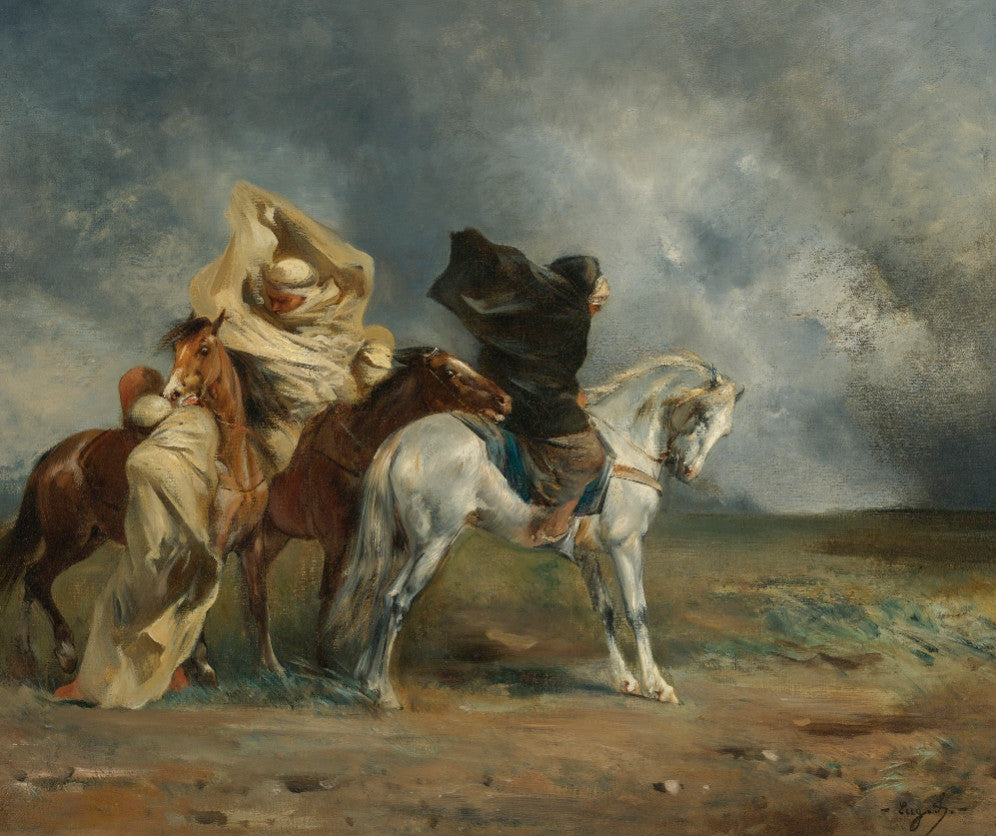 Le Simoun - Eugène Fromentin image 1 copie de tableau peinte à la main
