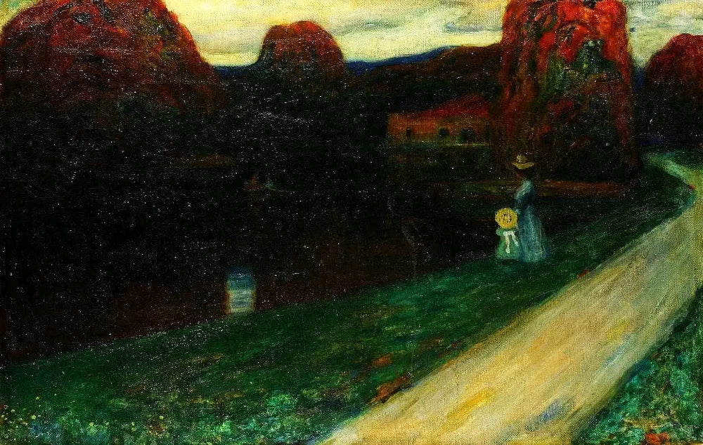 Le soir. - Vassily Kandinsky image 1 reproduction réalisée par Alpha Reproduction