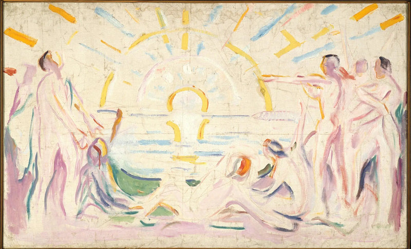 השמש והתעוררות הגברים העירומים - אדvard מונק