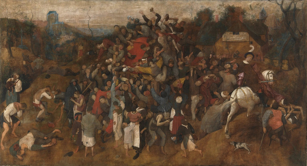 Le Vin de la Saint-Martin - Pieter Brueghel the Elder image 1 copie peinte à la main à l’huile