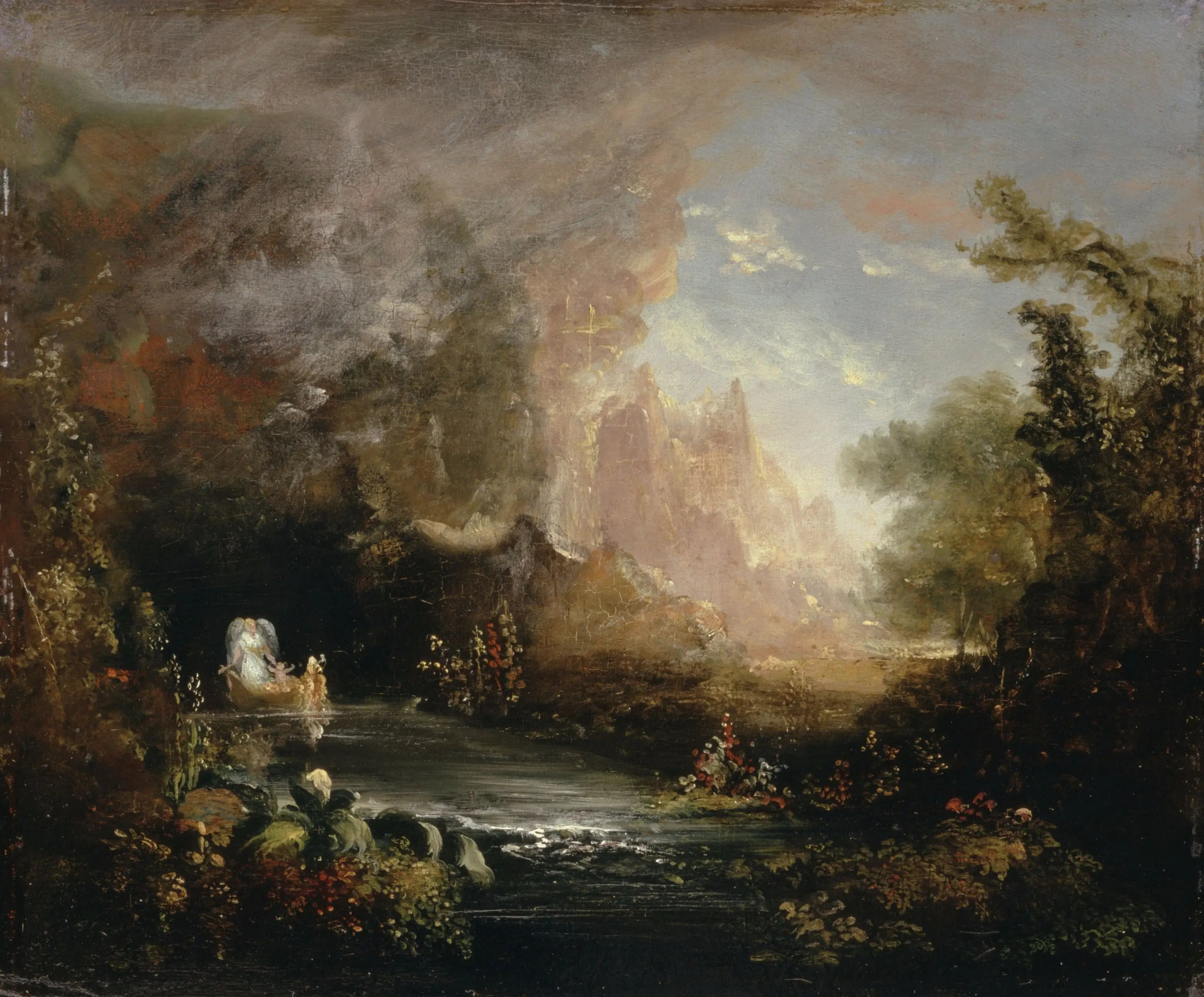 Le voyage de la vie: l’enfance (étude) - Thomas Cole - Alpha Reproduction