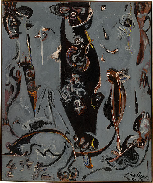 Leçon 2 sur les totems - Jackson Pollock image 1 tableau peint à l’huile sur toile