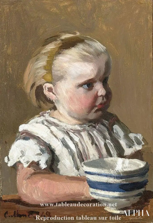 L'Enfant a la tasse - Tableau Monet - Reproductions de tableaux et peintures haut de gamme