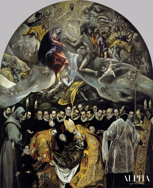 The Burial of the Count of Orgaz - El Greco - Reproductions de tableaux et peintures haut de gamme