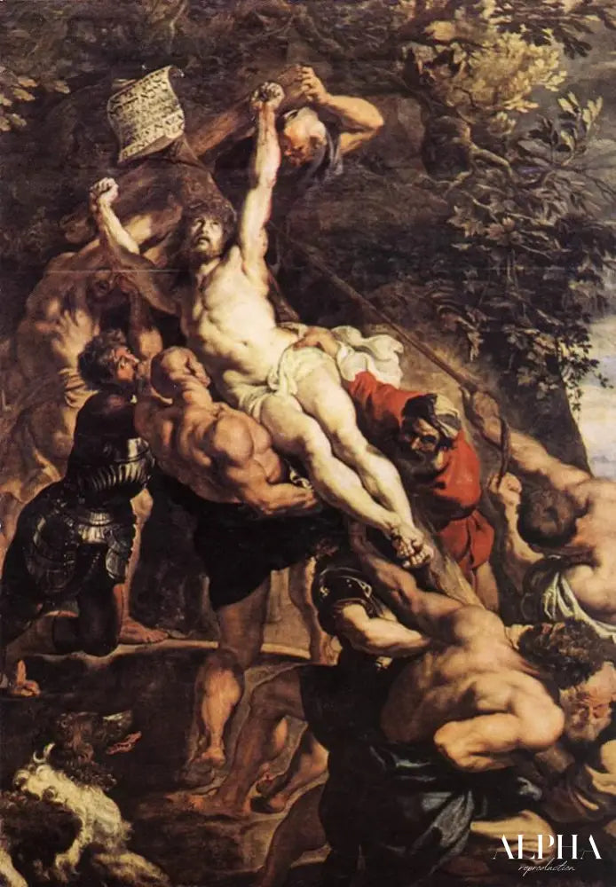 L'Érection de la croix - Peter Paul Rubens - Reproductions de tableaux et peintures haut de gamme