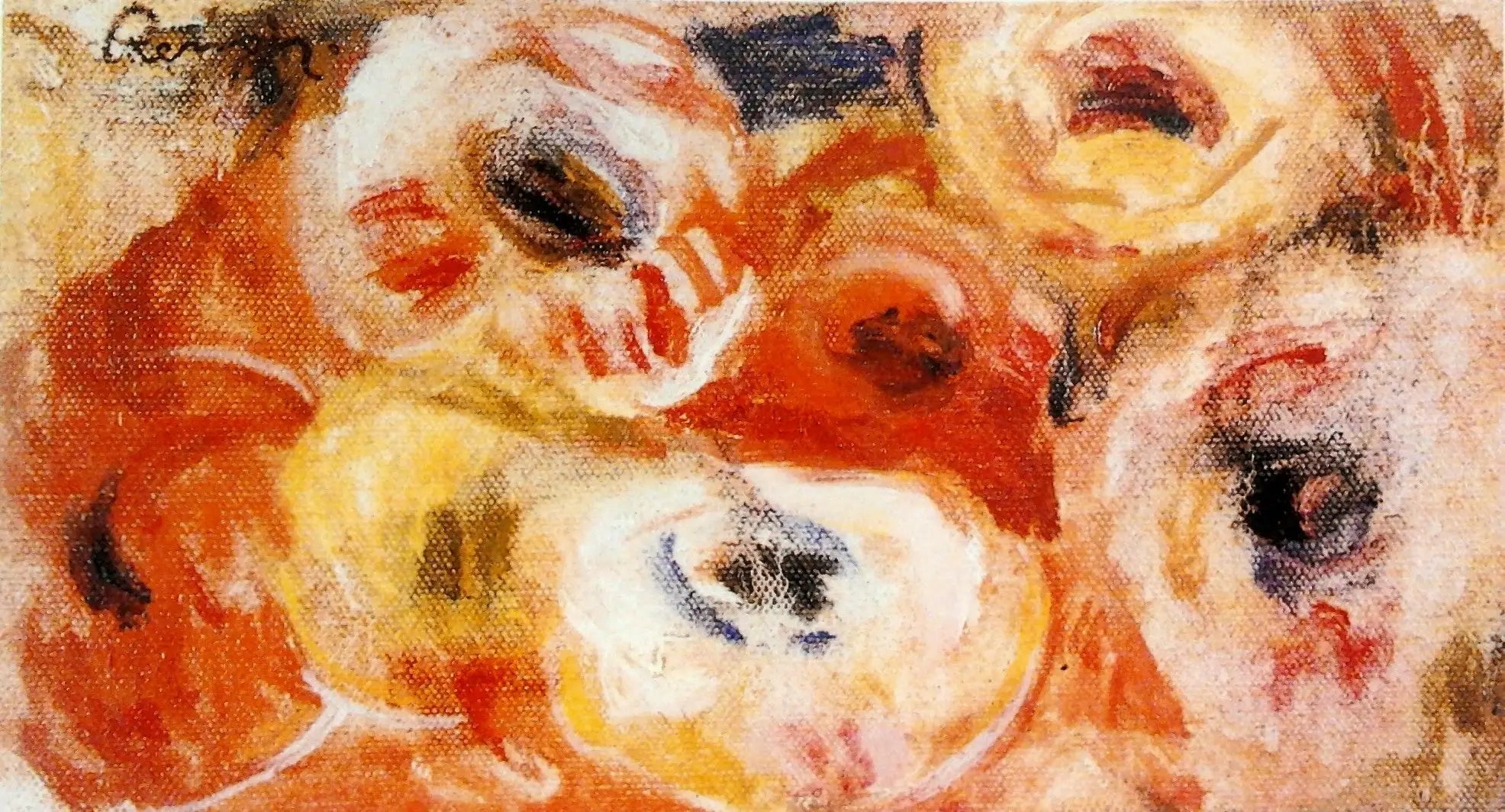 Reproduction du tableau « Les Anémones - Pierre-Auguste Renoir » par Alpha Reproduction en peinture à l’huile