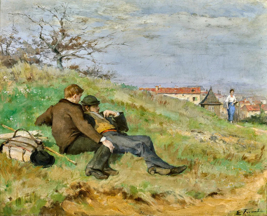 Les artistes Mathias Schiff et Camille Martin - Émile Friant