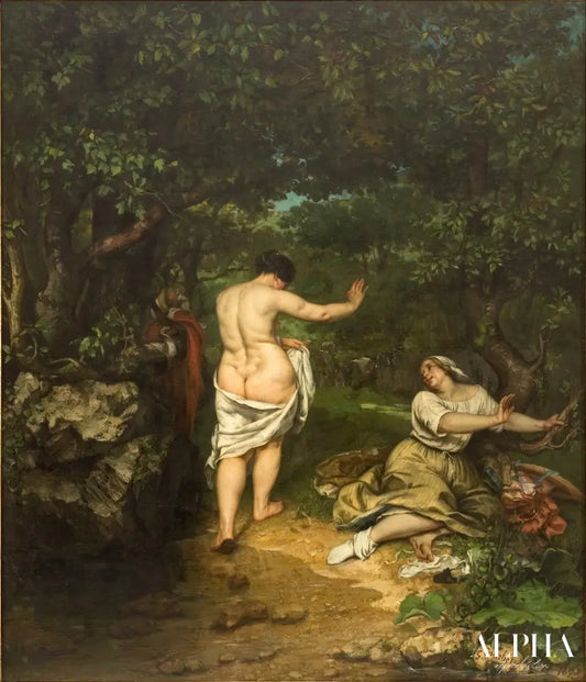 Les Baigneuses - Gustave Courbet - Reproductions de tableaux et peintures haut de gamme