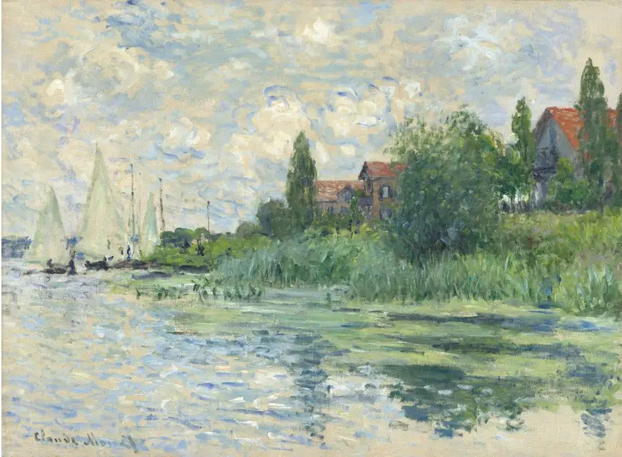 Les bords de la Seine au Petit-Gennevilliers - Claude Monet image 1 reproduction artisanale de tableau