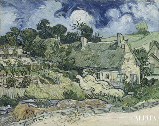 Les Chaumes de Cordeville à Auvers-sur-Oise - Van Gogh - Reproductions de tableaux et peintures haut de gamme