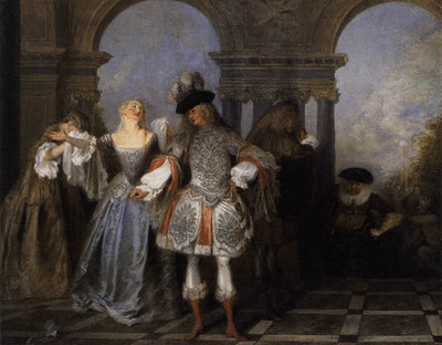 Les comédiens français - Antoine Watteau - Alpha Reproduction