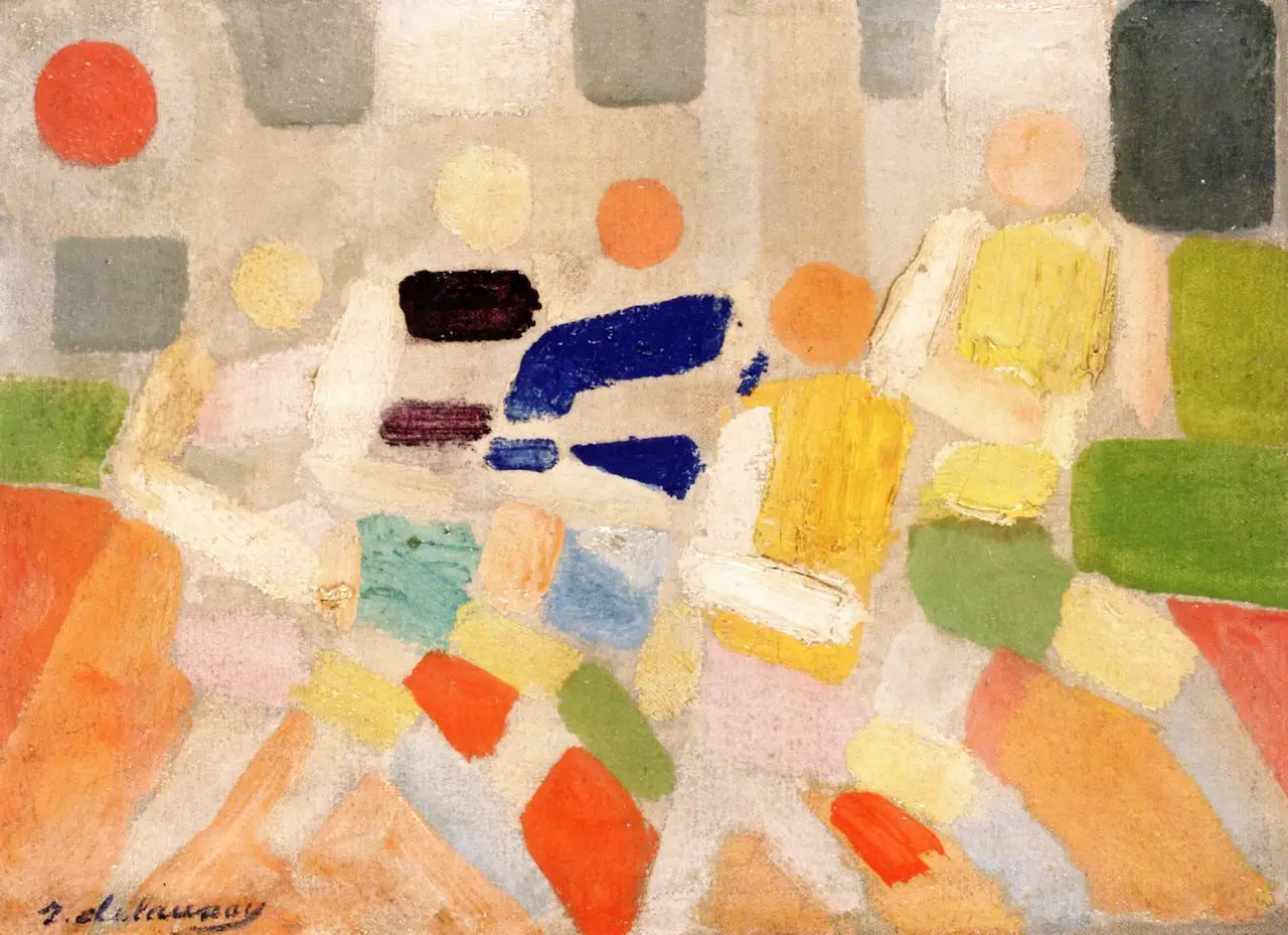 Reproduction du tableau « Les Coureurs - Robert Delaunay » par Alpha Reproduction en peinture à l’huile