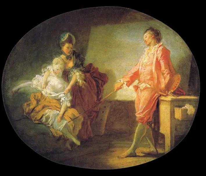 Les Débuts du modèle - Jean-Honoré Fragonard - Alpha Reproduction