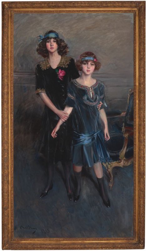 Les demoiselles Muriel et Consuelo Vanderbilt - Giovanni Boldini - Alpha Reproduction