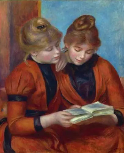 Les Deux Sœurs - Pierre-Auguste Renoir image 1 copie peinte à la main à l’huile