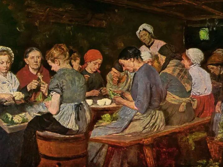 Les Fabricantes de conserves - Max Liebermann image 1 reproduction de peinture à l’huile