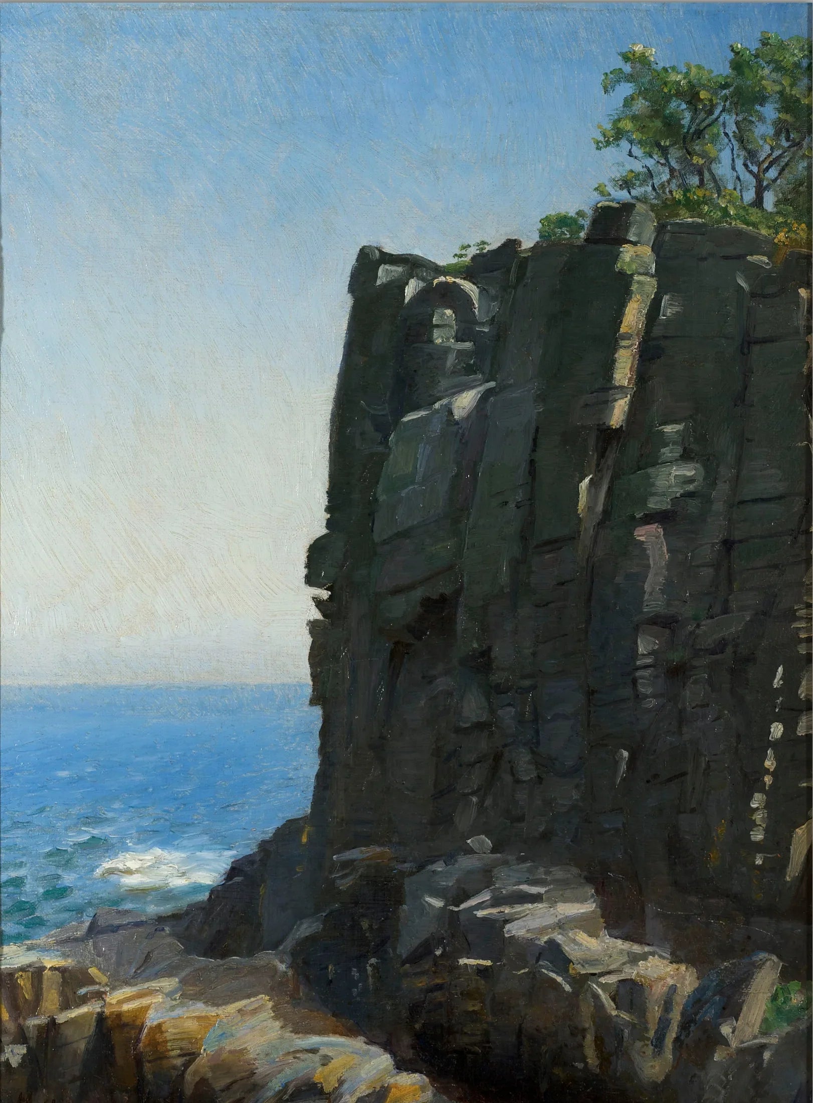 Les falaises du sanctuaire à Rø - Michael Peter Ancher image 1 reproduction d’œuvre d’art à l’huile