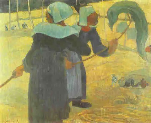 Reproduction du tableau « Les faneuses - Paul Gauguin » par Alpha Reproduction en peinture à l’huile