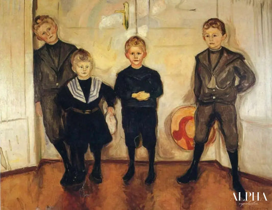 Les Fils du Dr Linde - Edvard Munch - Reproductions de tableaux et peintures haut de gamme