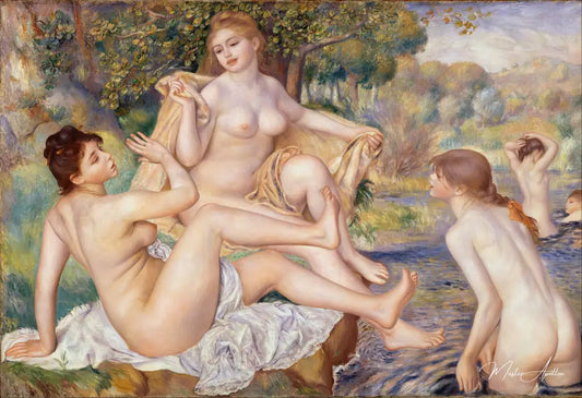 Les Grandes Baigneuses - Pierre-Auguste Renoir - Reproductions de tableaux et peintures haut de gamme