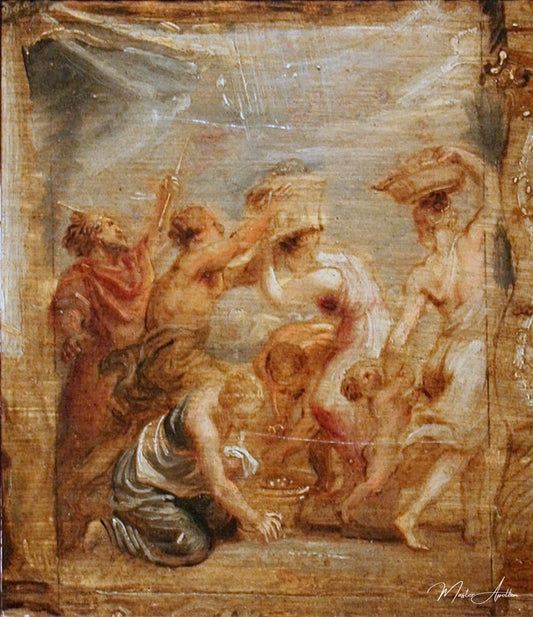 Les Israélites recueillent la manne - Peter Paul Rubens - Reproductions de tableaux et peintures haut de gamme