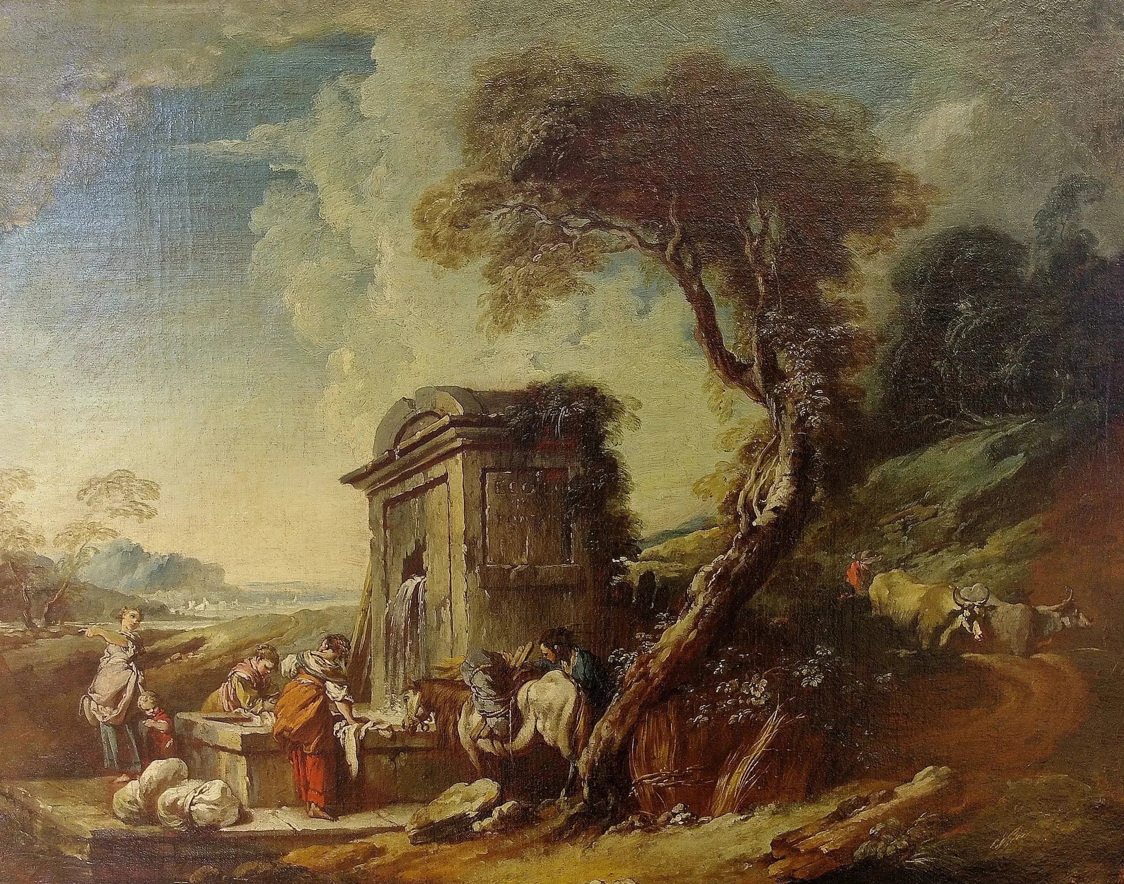 Les Lavandières - François Boucher - Alpha Reproduction