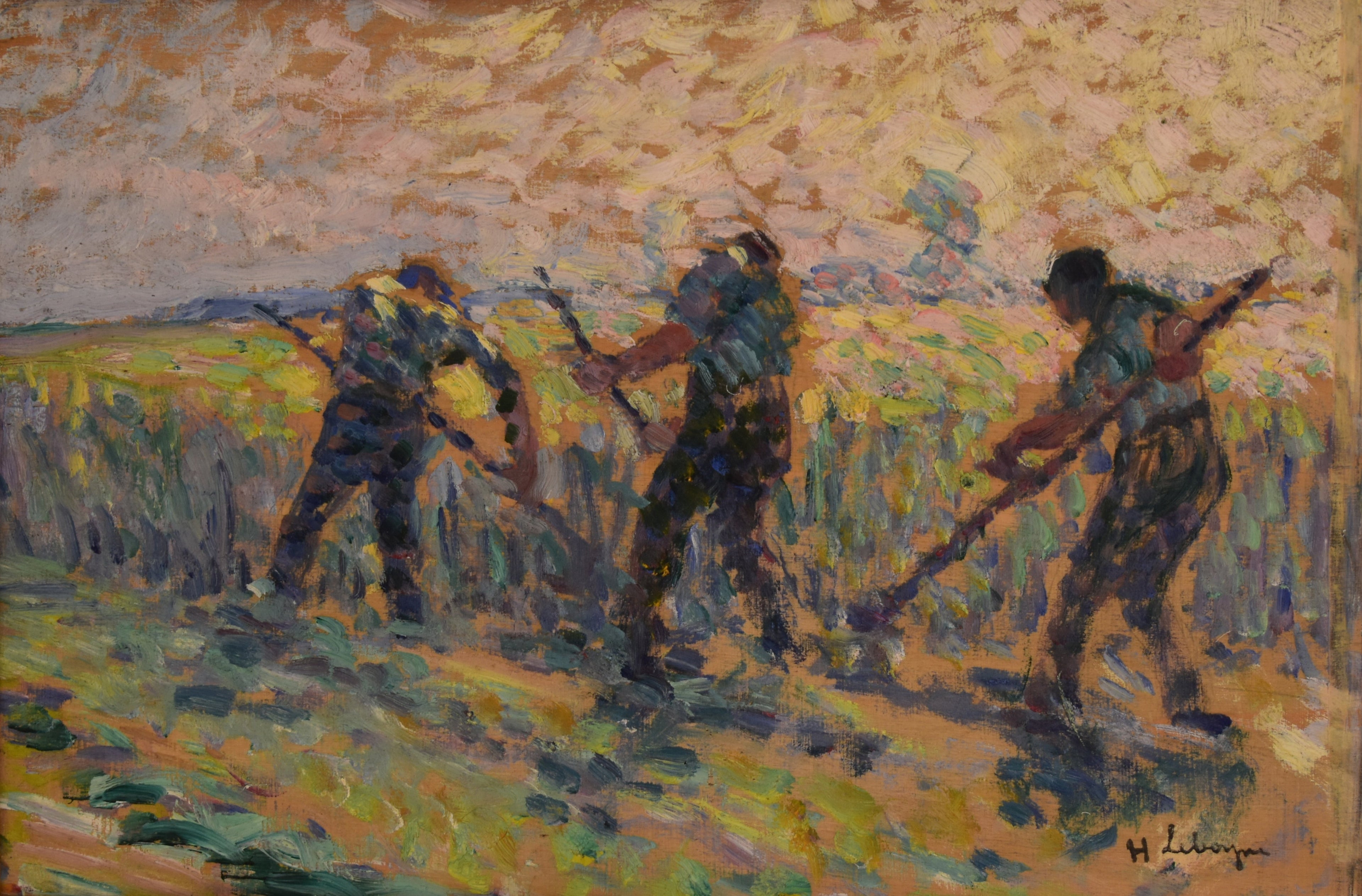 Les moissonneurs - Henri Lebasque image 1 tableau peint à l’huile sur toile