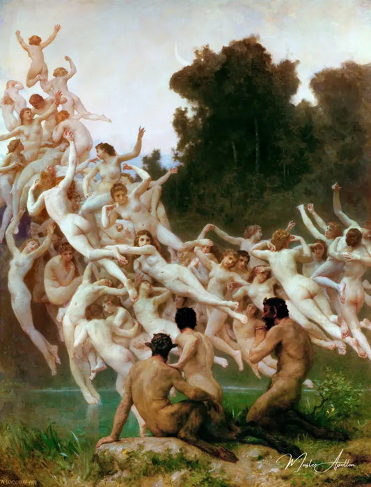 Les Oréades - William-Adolphe Bouguereau Reproductions de tableaux à la peinture à l’huile