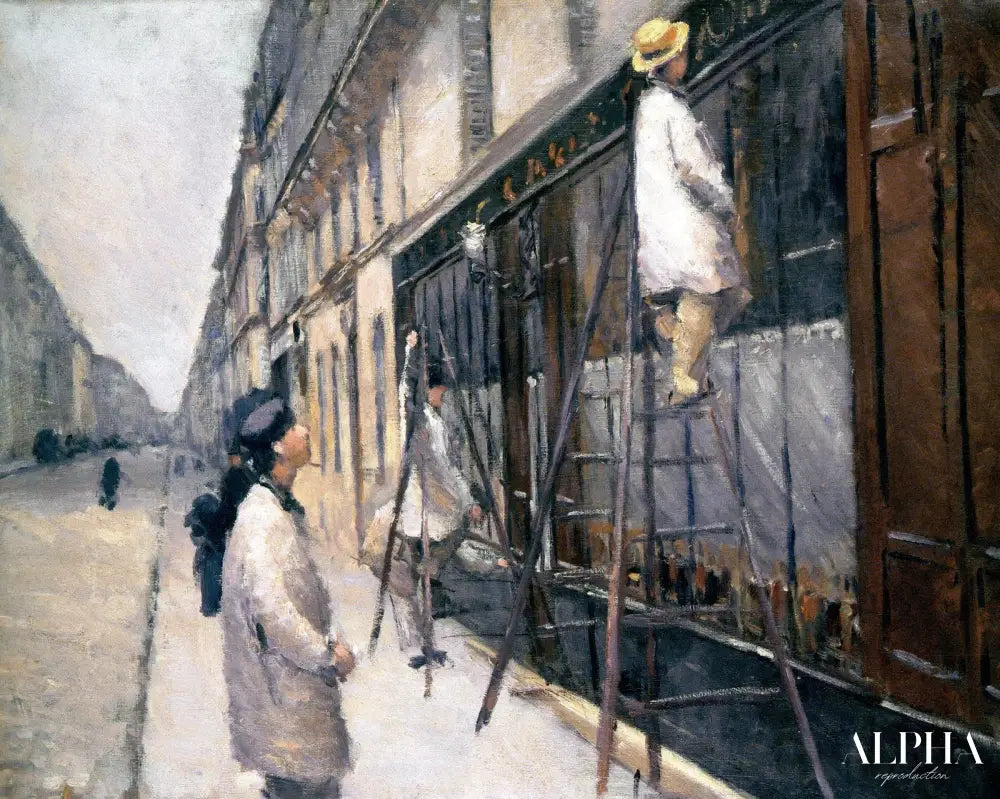 Les peintres en bâtiment - Caillebotte - Reproductions de tableaux et peintures haut de gamme