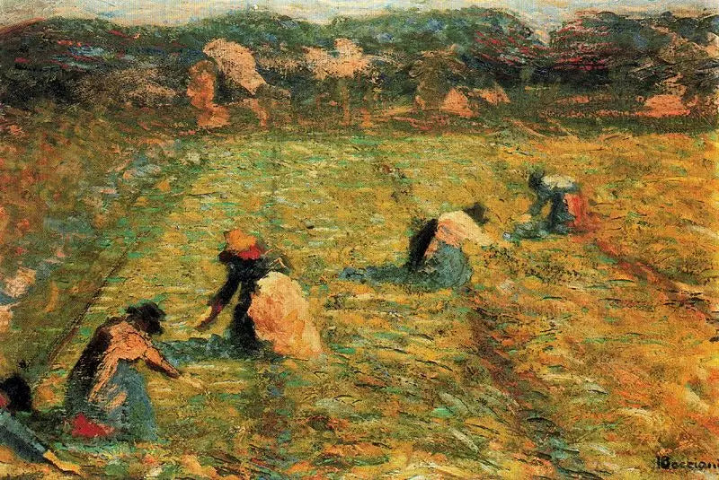 Les récolteuses de riz - Umberto Boccioni - Alpha Reproduction