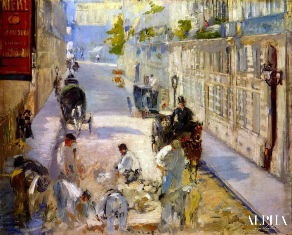 Les travailleurs de rue - Edouard Manet - Reproductions de tableaux et peintures haut de gamme